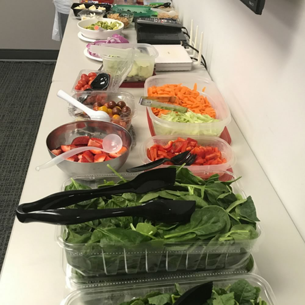 The talk of the office 🥗 #lunch #salad #liveswell, salad bowl