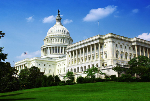 A photo of the United States Capitol Building.