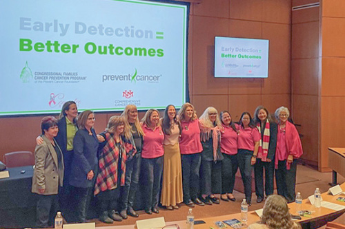 We were honored to be joined by Rep. Teresa Leger Fernández (N.M.), a breast cancer survivor, pictured here with program leadership and several peer educators.