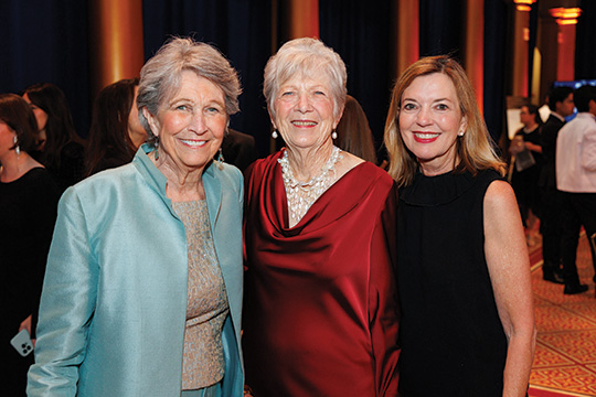 From L to R: Prevent Cancer Foundatiaon Founder Carolyn Aldigé, Sue Lytle and the Honorable Marie Royce.