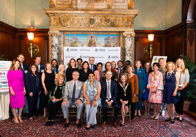 Congressional members and spouses at a Prevent Cancer Foundation Congressional Families Program event.