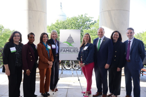 Rep. Tim Kennedy (N.Y.) and his wife, Katie Kennedy, alongside honorees from Roswell Park Comprehensive Cancer Center: Fran Harfouche, Nikia Clark Robinson, Josie Raphaelito, MPH, Candace Johnson, Ph.D., Elizabeth Bouchard, Ph.D. and James Kennedy